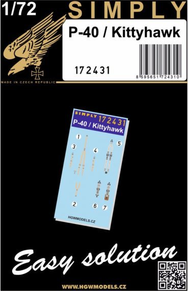 1/72 Seatbelts P-40 / Kittyhwak SIMPLY
