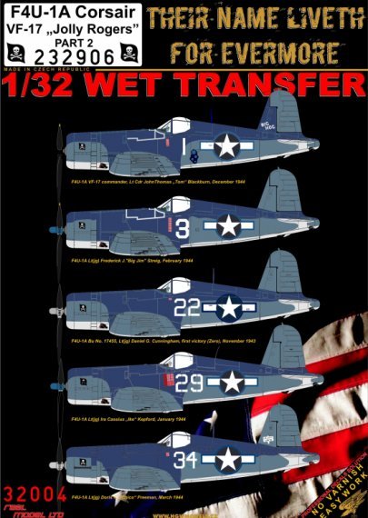 1/32 Vought F4U-1A Corsair VF-17 Jolly Rogers Part 2