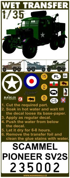 1/32 STENCILS Scammel Pioneer SV2S