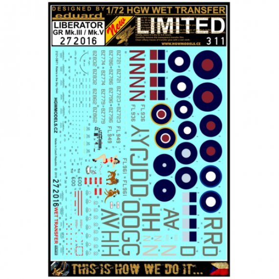 1/72 Decals Liberator GR Mk.III/Mk.V