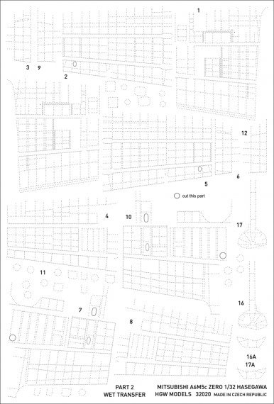 1/32 Mitsubishi A6M5c ZeroPositive Rivets
