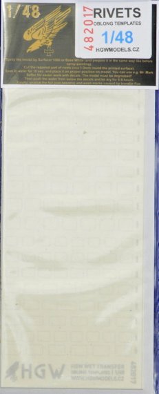 1/48 Rivets  OBLONG templates