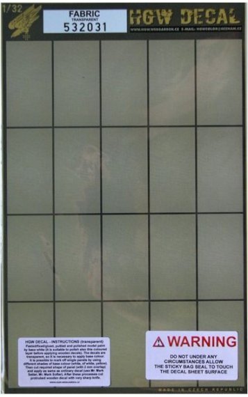 1/32 Decals FABRIC (transparent)