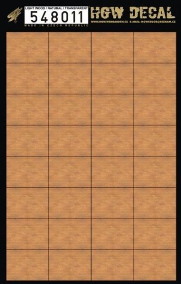 1/48 Decals Light Wood  NATURAL (transparent)