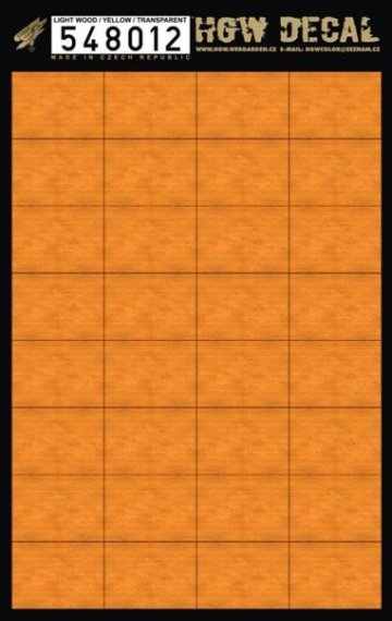 1/48 Decals Light Wood  YELLOW (transparent)