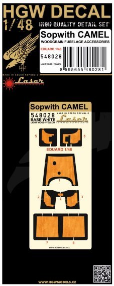 1/48 Sopwith Camel Light Wood Eduard