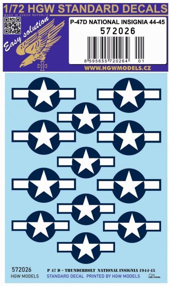 1/72 Decals P-47D National Insignia 1944-45