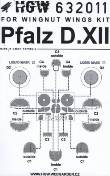 1/32 Mask Pfalz D.XII (WNW)