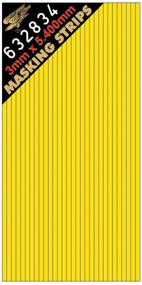 1/32 Masking Strips 3mm x 5,4 mm