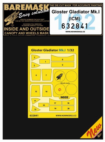 1/32 Mask Gloster Gladiator Mk.I