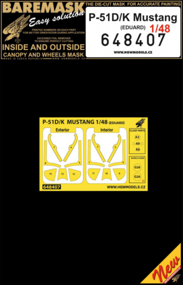 1/48 Mask P-51D/K Mustang