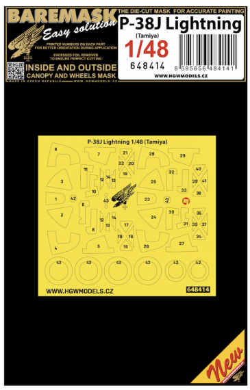 1/48 Mask P-38J Lightning