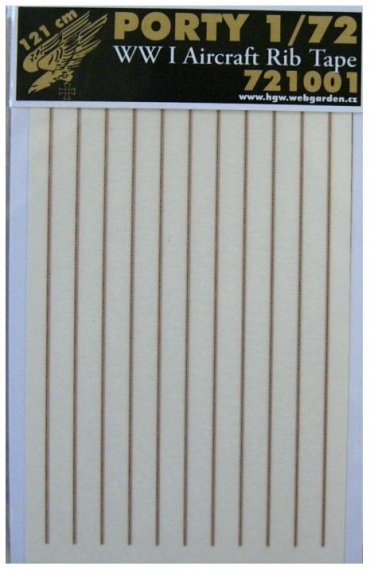 1/72 Aircraft Rib Tape WWI 121 cm