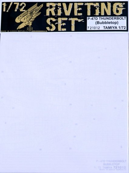 1/72 Rivets  P-47D Thunderbolt Bubbletop (TAM)