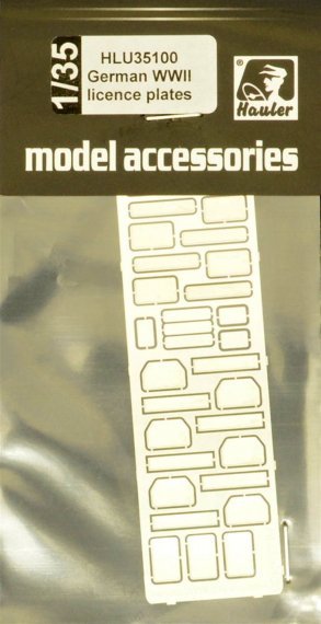 1/35 German WWII licence plates