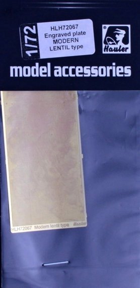 1/72 Engraved plate  MODERN LENTIL type