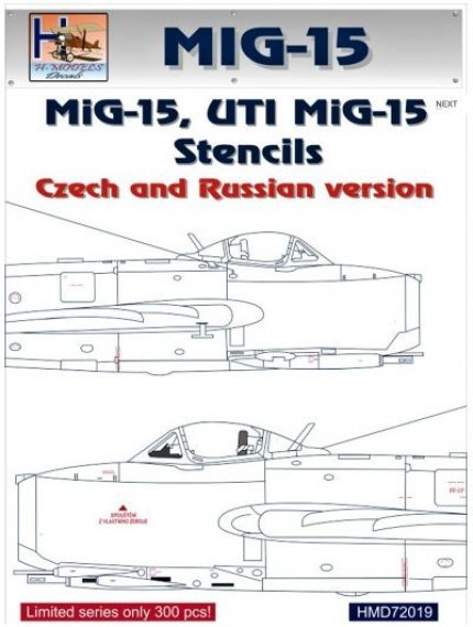 1/72 Stencils MiG-15/UTI MiG-15  Czech & Russian