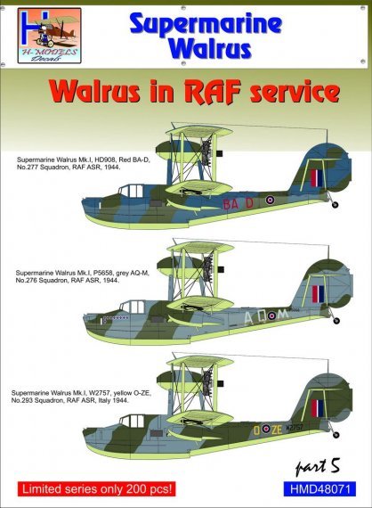 1/48 Supermarine Walrus Mk.I/Mk.II in RAF Service, Pt.5