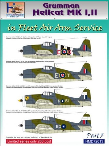 1/72 Grumman Hellcat Mk.I/Mk.II in FAA Service, Pt.3