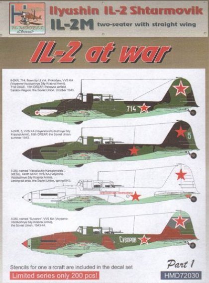 1/72 Ilyushin Il-2M (two-seater w. straight wing) At War, Pt.1