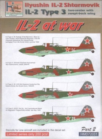 1/72 Ilyushin Il-2M (two-seater w. straight wing) At War, Pt.2