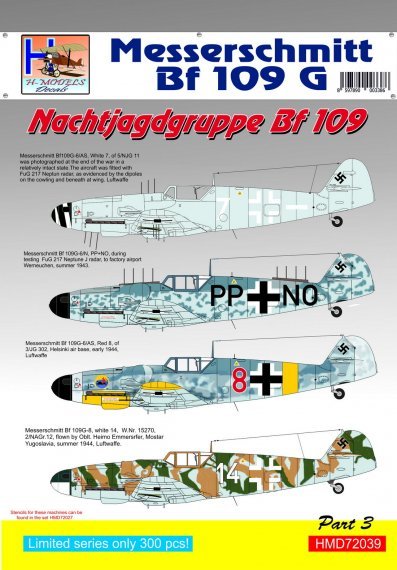 1/72 !!! Messerschmitt Bf-109G NJGr Messerschmitt Bf-109, Pt.3