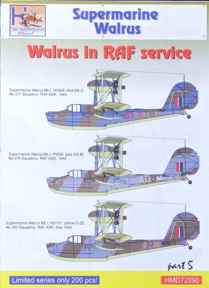 1/72 Westland Walrus Mk.I in RAF Service, Pt.5