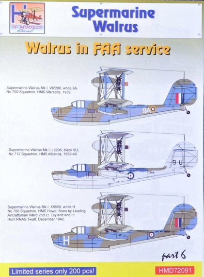 1/72 Westland Walrus Mk.I in FAA Service, Pt.6