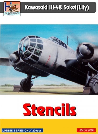 1/72 Stencils Kawasaki Ki-48 Sokei