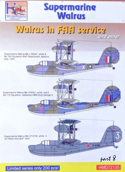 1/72 Westland Walrus Mk.I in FAA Service and VVS, Pt.8