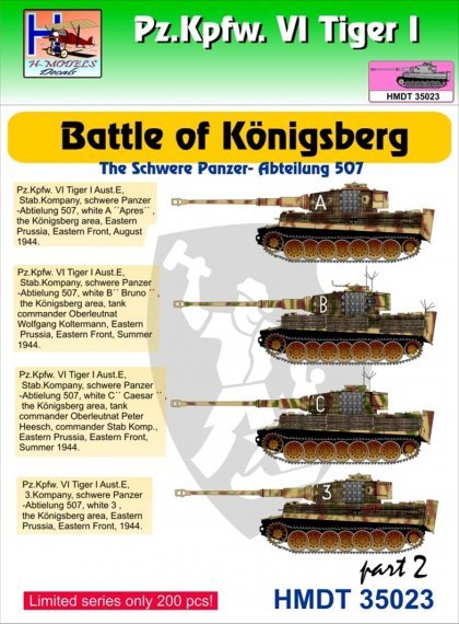 1/35 Decals Pz.Kpfw.VI Tiger I Battle Knigsberg 2