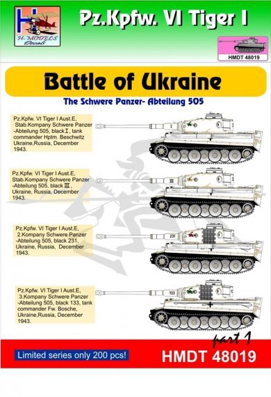 1/48 Decals Pz.Kpfw.VI Tiger I Battle of Ukraine 1
