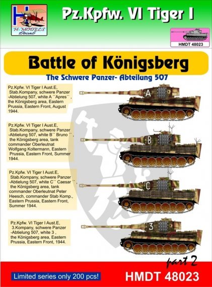 1/48 Decals Pz.Kpfw.VI Tiger I Battle Knigsberg 2
