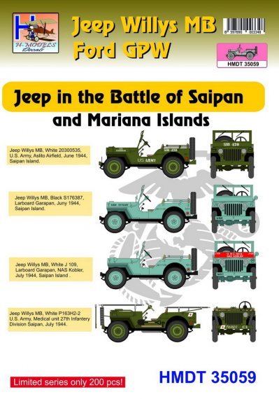 1/35 Willys Jeep MB/U.S. Ford Gpw Saipan and Mariana Islands