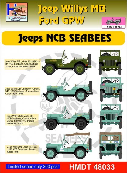 1/48 Willys Jeep MB/Ford GPW USAAF Jeeps