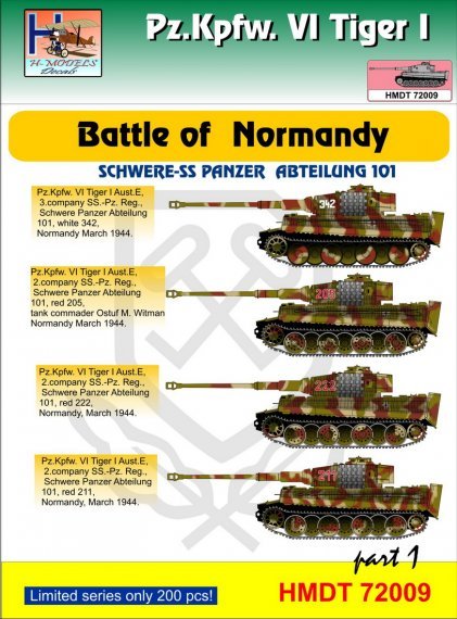 1/72 Pz.Kpfw.VI Tiger I Battle of Normandy , Pt.1