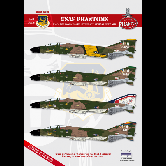 1/48 USAF Phantoms McDonnell F-4C Phantoms and Candy Canes