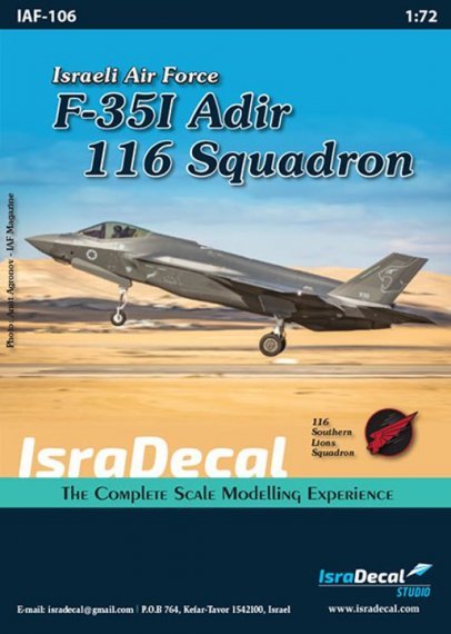 1/72 Iaf Lockheed-Martin F-35I Adir 116 Sq