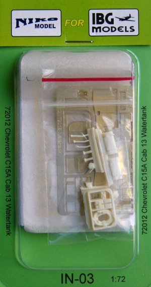 1/72 PE Watertank Chevrolet Cab 13 (incl. resin)