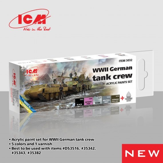 German Tank Crew Acrylic paint set