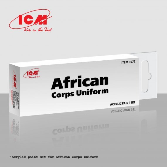 ICM UA Afrika Korps Uniforms Paint Set 6 x 12ml