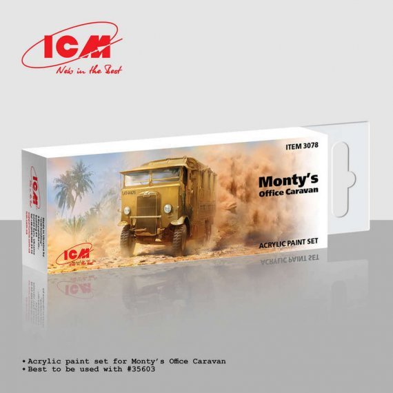 1/32, 1/35, 1/48, 1/700, 1/72 Montys Office Caravan 6 bottles 12