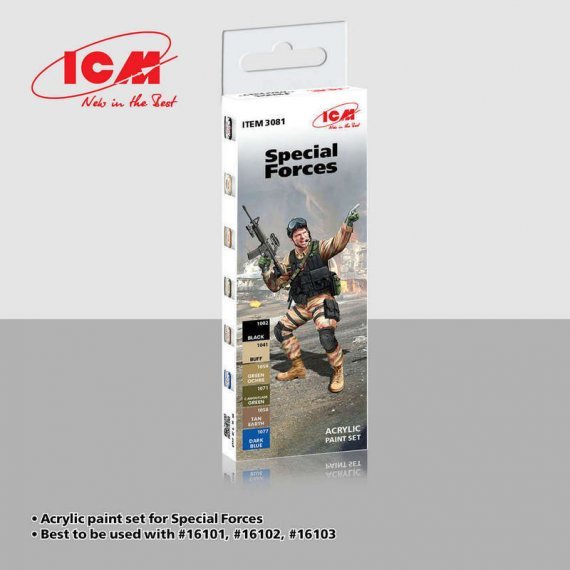 ICM UA Peintures Forces Sp�ciales Modernes Ouest 6x12ml
