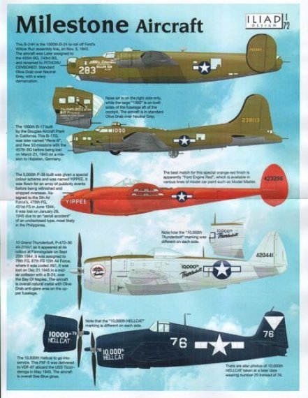 1/72 Milestone Aircraft. 1,000th Consolidated B-24H Liberator