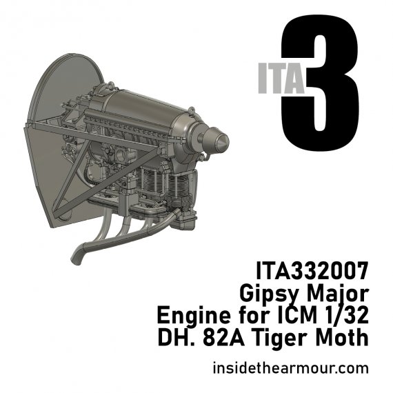 Inside the Armour Gipsy Major Engine DH.82A Tiger Moth 1/32