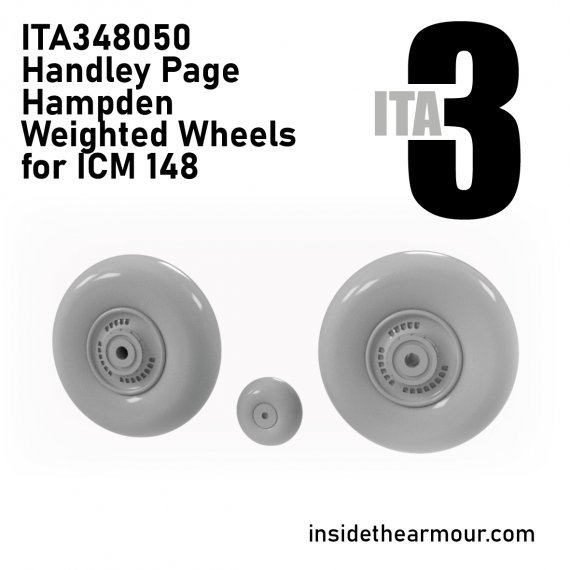 Inside the Armour Hampden B Mk.I Weighted Wheels 1/48