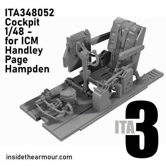 Inside the Armour Set Cockpit Hampden B Mk.I 1/48