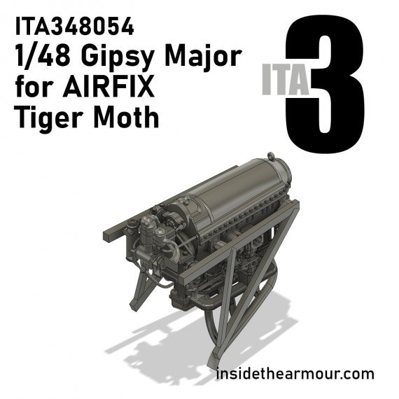 Gipsy Major Engine 1/48 for Airfix Tiger Moth