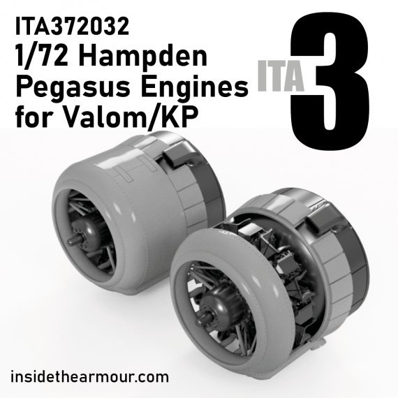 Inside the Armour Moteurs Bristol Pegasus 2 & Capots 1/72