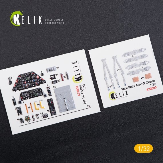 1/32 Bell AH-1G Cobra interior 3D decals